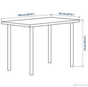 biely stôl IKEA - 4