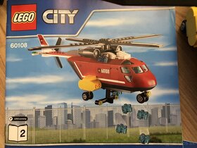 Lego CITY 60108 - Hasičský vrtuľník s príslušenstvom - 4