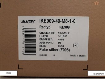 Mercedes A, B, C, GLC, GLA, GLK, alu disky R19 9J 5x112 ET49 - 4
