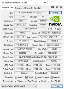 TUF Gaming RTX 3060 Ti OC Edition 8G GDDR6X - 4