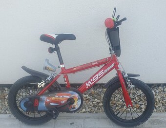 DINO Bikes Cars - Detský bicykel 14" - 4