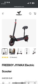 🛴 elektricka kolobežka Freeboy J11 Max NOVA - 4