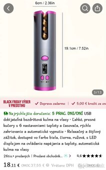 Bezdrôtová kulma na vlasy - 4