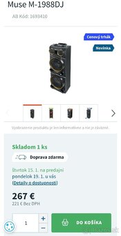 Bluetooth Party Reproduktor MUSE M-1985 DJ - 4