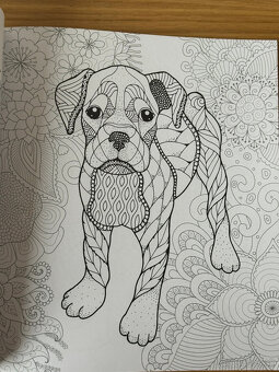 Antistresové omaľovánky - psy - 4
