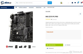 Herná doska MSI Z370 PC PRO | socket 1151 | 8 + 9 GEN INTEL - 4