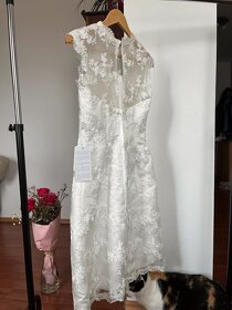 Krátke svadobné, resp. popolnočné šaty - nové - veľ. S - 4