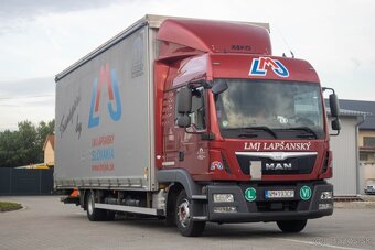 MAN TGL 12.250 s valníkovou nástavbou a hydraulickým čelom - 4