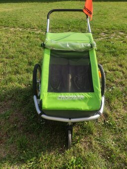 Cyklo vozík Croozer Double – plne funkčný, so slnečnou clono - 4