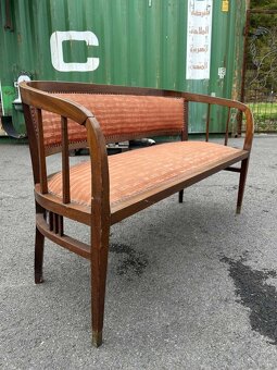 Secesná garnitúra sofa + 2 kreslá garnitúra - 4