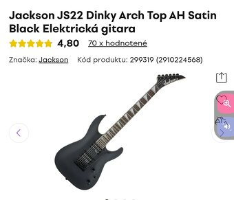 Elektrická gitara Jackson JS22 - 4
