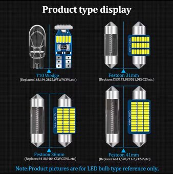 BMW Led interiérové sady osvetleni e46 e39 e90 e60 e70 f10 - 4