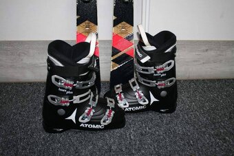 dámske lyže 155 cm , drevenejadro , lyžiarky atomic - 4