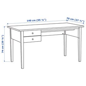 Pisaci kancelársky stolik Ikea - 4