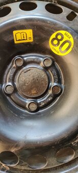 Dojazdové koleso Opel 5×110 R16 – stará pneumatika DOT 1006 - 4