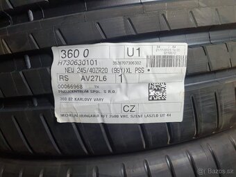 Predám nové let.pneu. Michelin PSS 245/40+275/35 R20 - 4