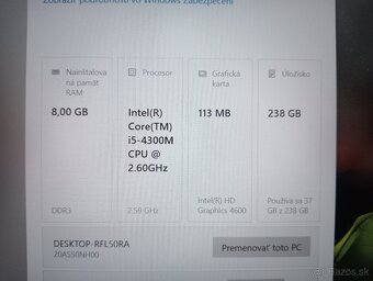 predám Lenovo thinkpad L440 , Intel core i5 , 8gb ram , ssd - 4