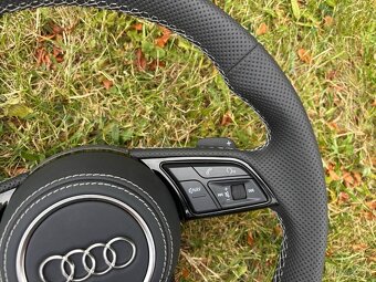 AUDI VOLANT ZKOSENY SPORTOVY + PADLA + AIRBAG - 4