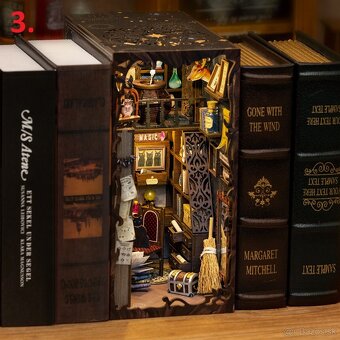 3D knižná dekorácia / dioráma / Book Nook - 4