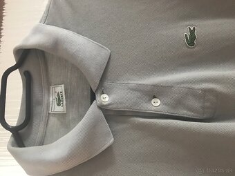 LACOSTE originál sive pánske polotricko XL - 4
