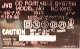 Predám boomboxy JVC - 4