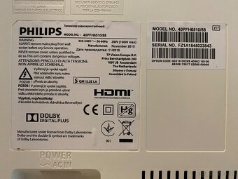 Led TV Philips 40PFH6510/88 (kúpený 2015) - 4