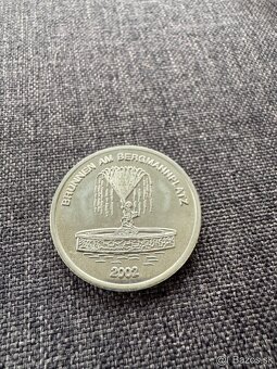 Strieborná pamätná minca NEMECKO 2002 - BRUNNEN AM BERGMAN - 4