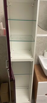 Fialová kúpelňová skrinka - 4