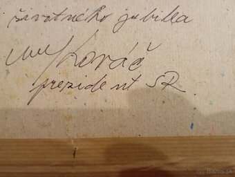 Jozef Bôrik – pred búrkou – dar od prezidenta Kováča - 4