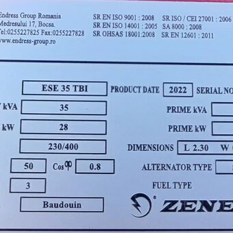 Elektrocentrala dieslovy generátor - 4