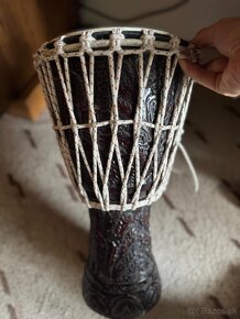 djembe dovezené z Indie priemer 22cm a výška 46 cm - 4