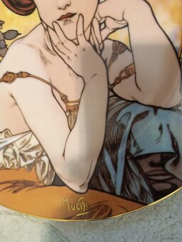Porcelánový tanier Goebel - Mucha Topaz - 4