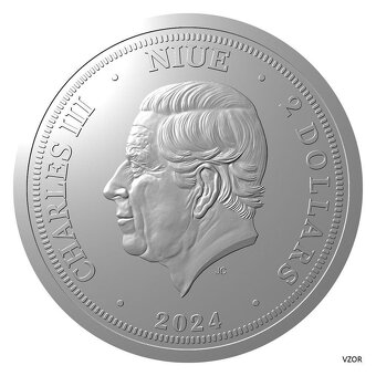 Strieborná uncová investičná minca Orol 2024 selekt. pokov A - 4