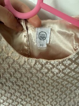 Zlaté spoločenské šaty pre malé princezné v.92 CoolClub - 4