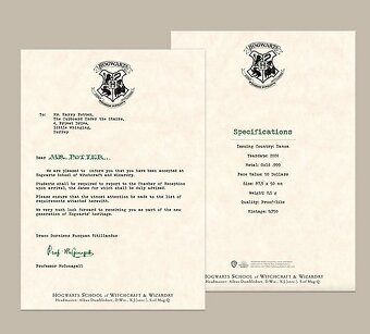 zlato striebro minca proof Harry Potter hogwarts express - 4