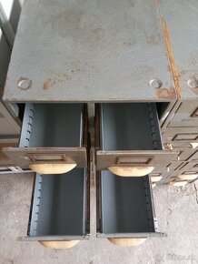 Plechové retro skrine, zakladače - 4