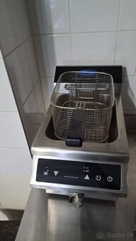 Predám Indukčnú fritézu s kohútikom – 1×8 L - 4