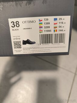 Elegantné topánky 38 čierne - 4