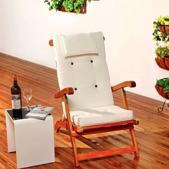 Sada podušiek na stoličku krémova - 4