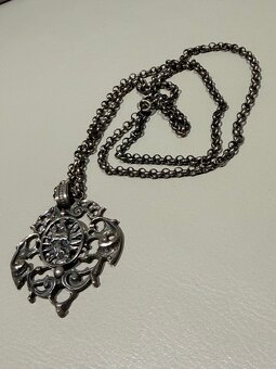 strieborná retiazka s príveskom - 4