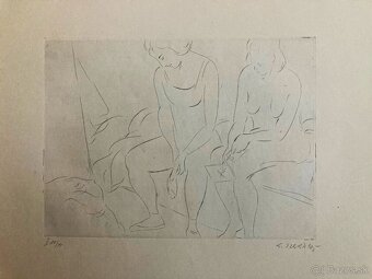 E. Nevan - Odpočívající tanečnice (12 grafík),1946 - 4