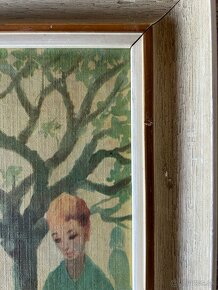 Retro obraz Na jarnom slnku, makramé... - 4