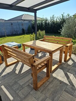 Drevene zahradne sedenie - 4