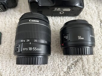 Canon EOS 550D + 2x objektív, blesk, brašňa, ... - 4