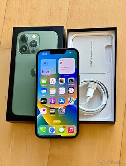 iPhone 13 Pro Alpine Green BATERIE 100% TOP - 4