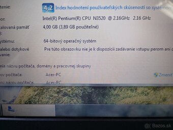 predám notebook ACER ASPIRE E1-510 , WINDOWS 7 - 4