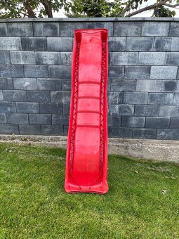 Šmykľavka na záhradný domček / 2,2 m červená - 4