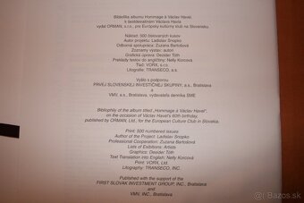 Bibliofília  albumu  Hommage à Václav Havel... - 4