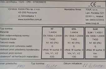 Nerezový izolovaný komín 180 / 240 kompletná zostava - 4