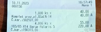 Na predaj zimné pneumatiky 165/65 R14 Barum Polaris 5 - 4